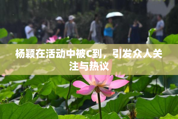 杨颖在活动中被C到，引发众人关注与热议