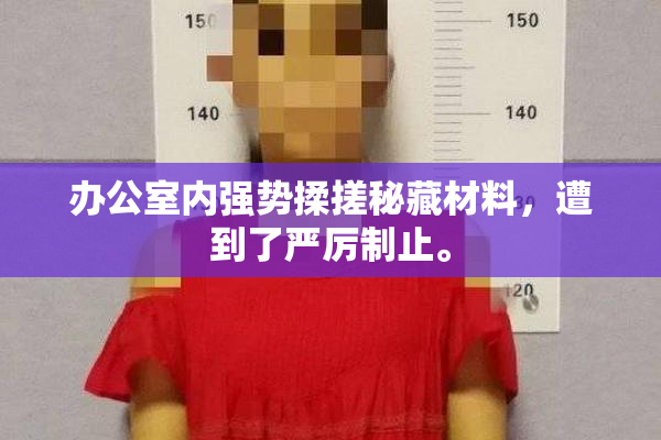 办公室内强势揉搓秘藏材料，遭到了严厉制止。