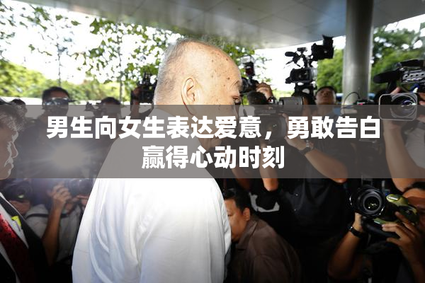 男生向女生表达爱意，勇敢告白赢得心动时刻