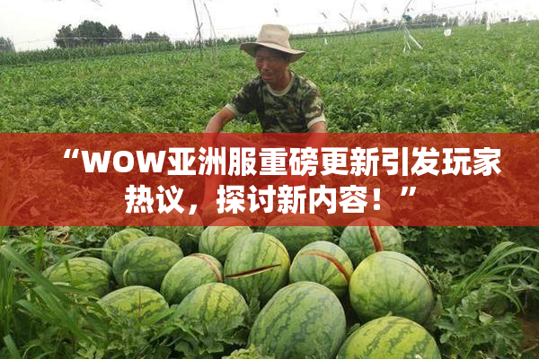 “WOW亚洲服重磅更新引发玩家热议，探讨新内容！”