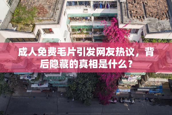 成人免费毛片引发网友热议，背后隐藏的真相是什么？