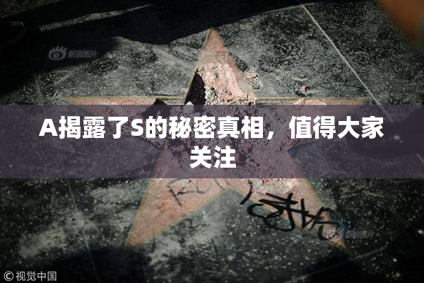 A揭露了S的秘密真相，值得大家关注