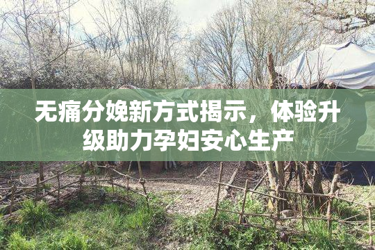 无痛分娩新方式揭示，体验升级助力孕妇安心生产