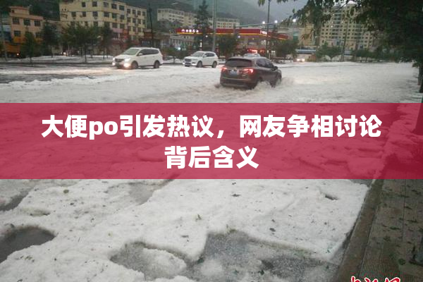 大便po引发热议，网友争相讨论背后含义