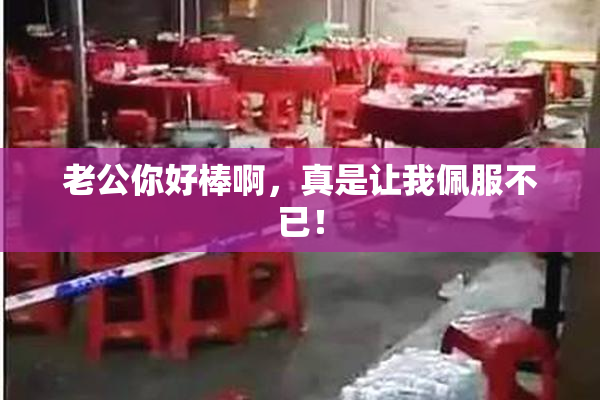 老公你好棒啊，真是让我佩服不已！