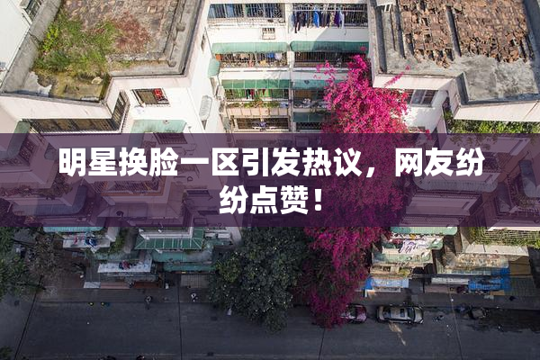 明星换脸一区引发热议，网友纷纷点赞！
