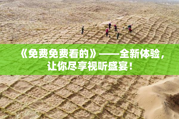 《免费免费看的》——全新体验，让你尽享视听盛宴！
