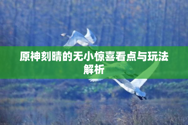 原神刻晴的无小惊喜看点与玩法解析