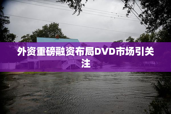 外资重磅融资布局DVD市场引关注