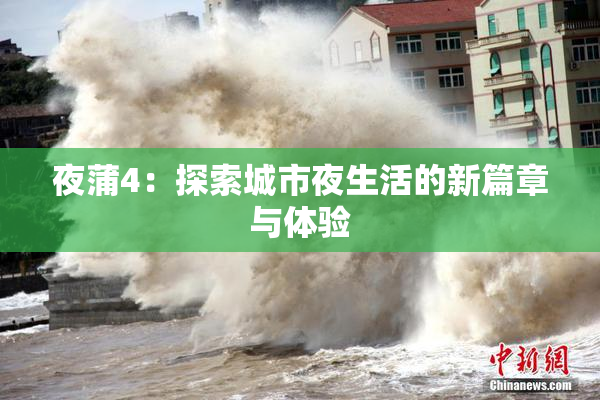 夜蒲4：探索城市夜生活的新篇章与体验