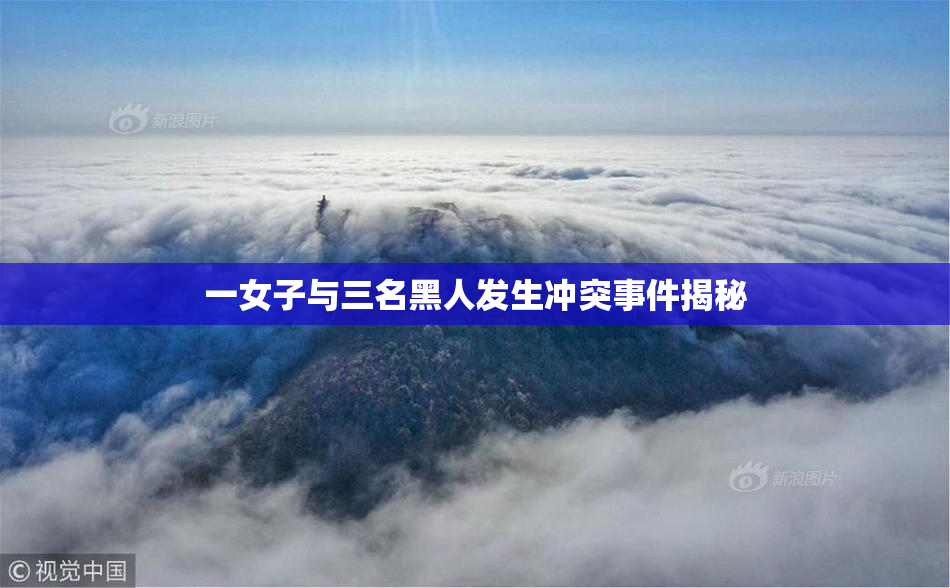 一女子与三名黑人发生冲突事件揭秘