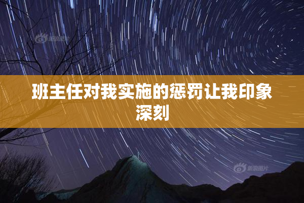 班主任对我实施的惩罚让我印象深刻
