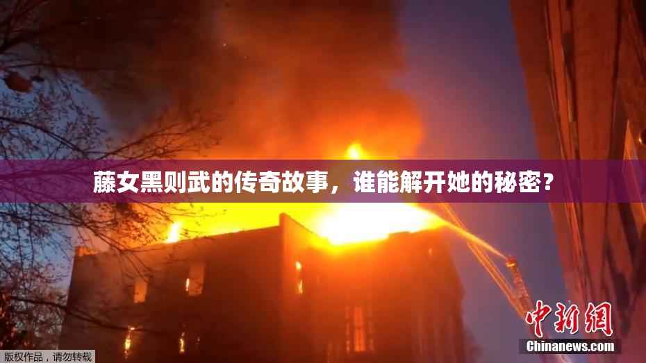 藤女黑则武的传奇故事，谁能解开她的秘密？