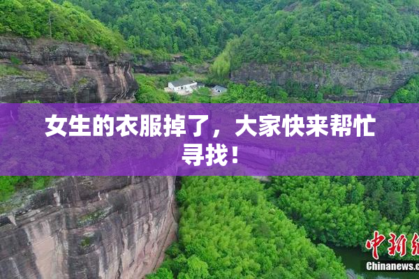 女生的衣服掉了，大家快来帮忙寻找！