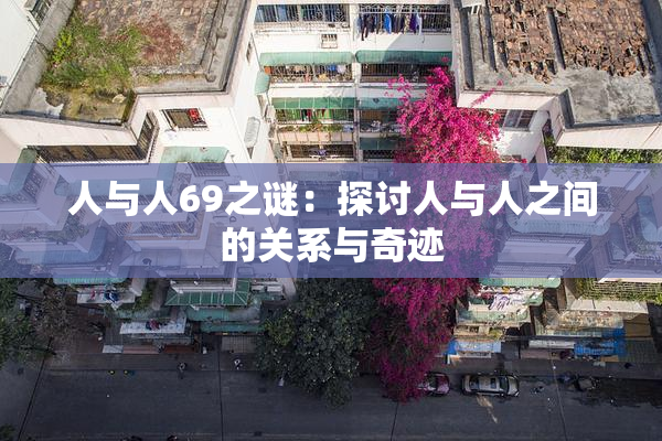 人与人69之谜：探讨人与人之间的关系与奇迹