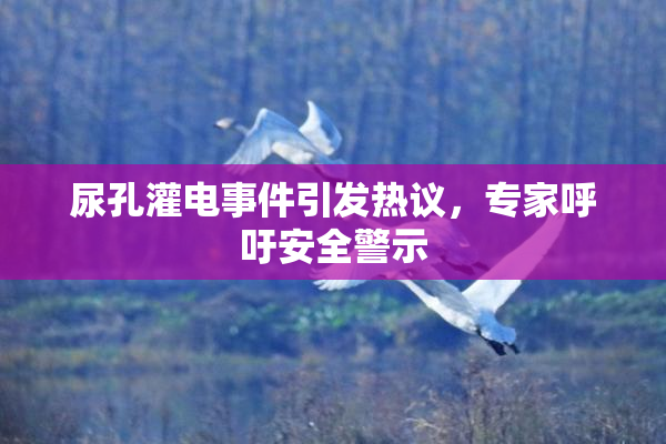 尿孔灌电事件引发热议，专家呼吁安全警示