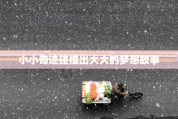 小小奇迹碰撞出大大的梦想故事