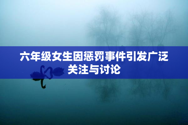 六年级女生因惩罚事件引发广泛关注与讨论