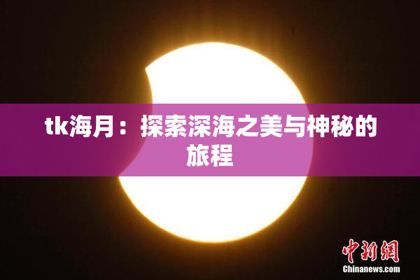 tk海月：探索深海之美与神秘的旅程