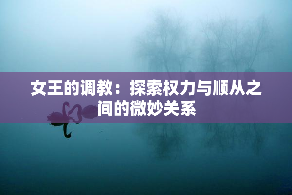 女王的调教：探索权力与顺从之间的微妙关系