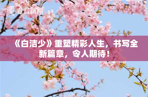 《白洁少》重塑精彩人生，书写全新篇章，令人期待！