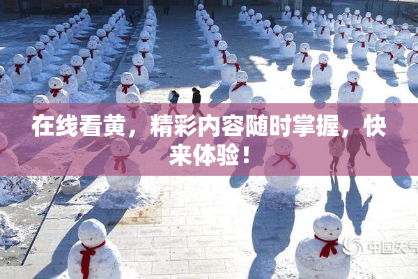 在线看黄，精彩内容随时掌握，快来体验！