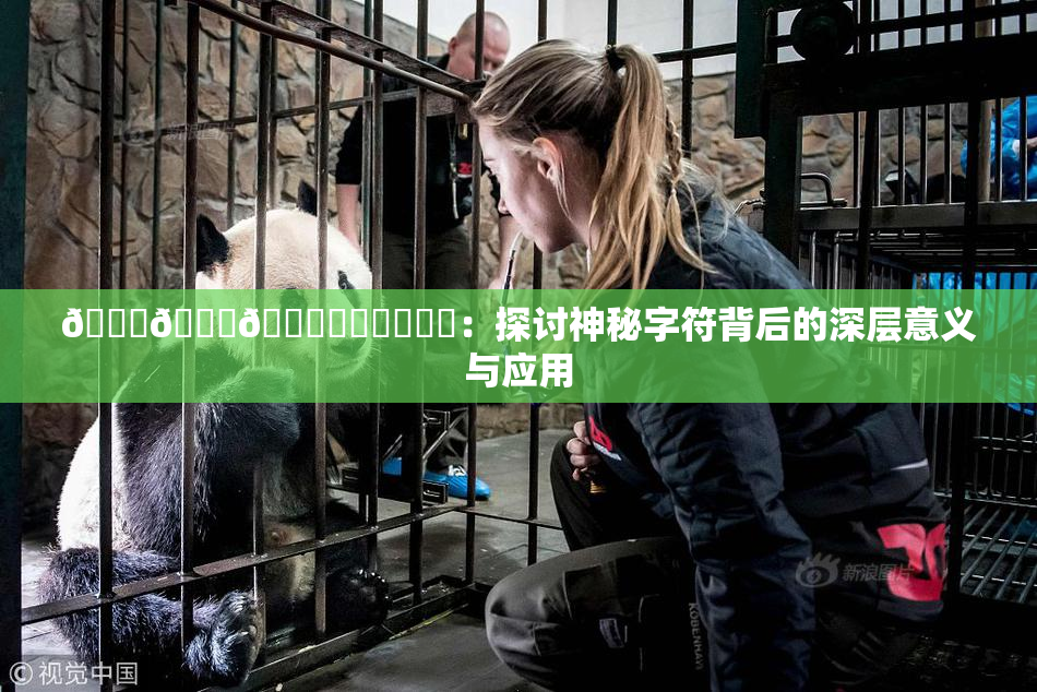 🍆🍑🔞❌‌❌‌❌‌：探讨神秘字符背后的深层意义与应用