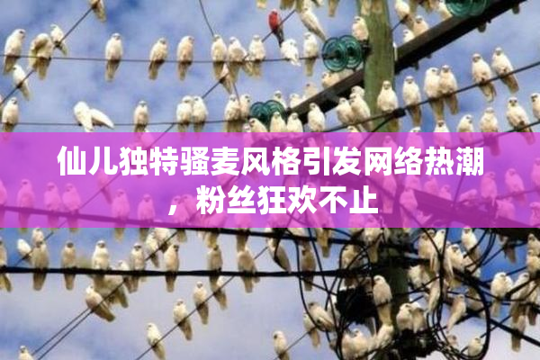 仙儿独特骚麦风格引发网络热潮，粉丝狂欢不止
