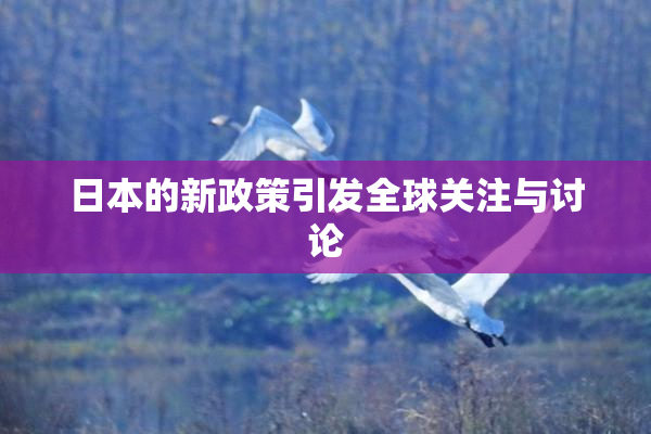日本的新政策引发全球关注与讨论
