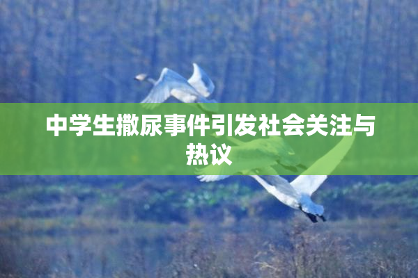 中学生撒尿事件引发社会关注与热议