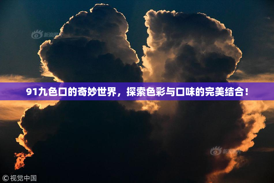 91九色口的奇妙世界，探索色彩与口味的完美结合！