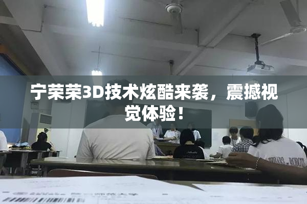 宁荣荣3D技术炫酷来袭，震撼视觉体验！