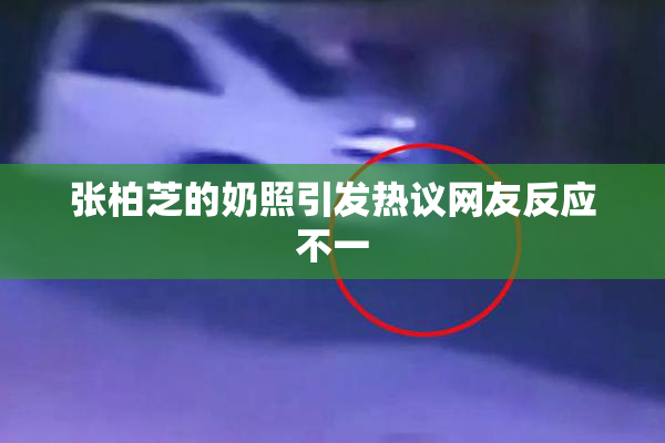 张柏芝的奶照引发热议网友反应不一