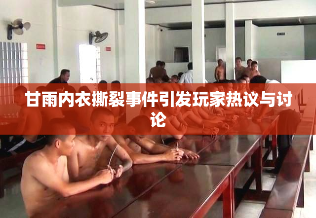 甘雨内衣撕裂事件引发玩家热议与讨论