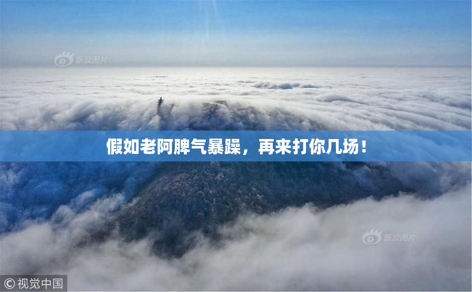 假如老阿脾气暴躁，再来打你几场！