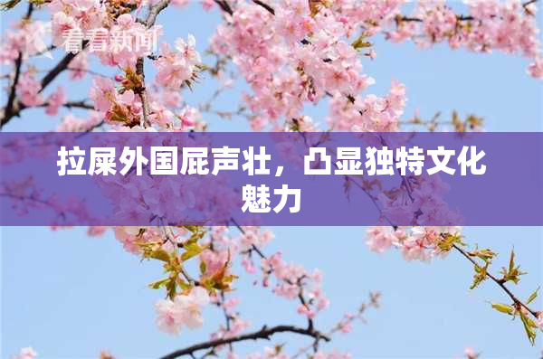 拉屎外国屁声壮，凸显独特文化魅力
