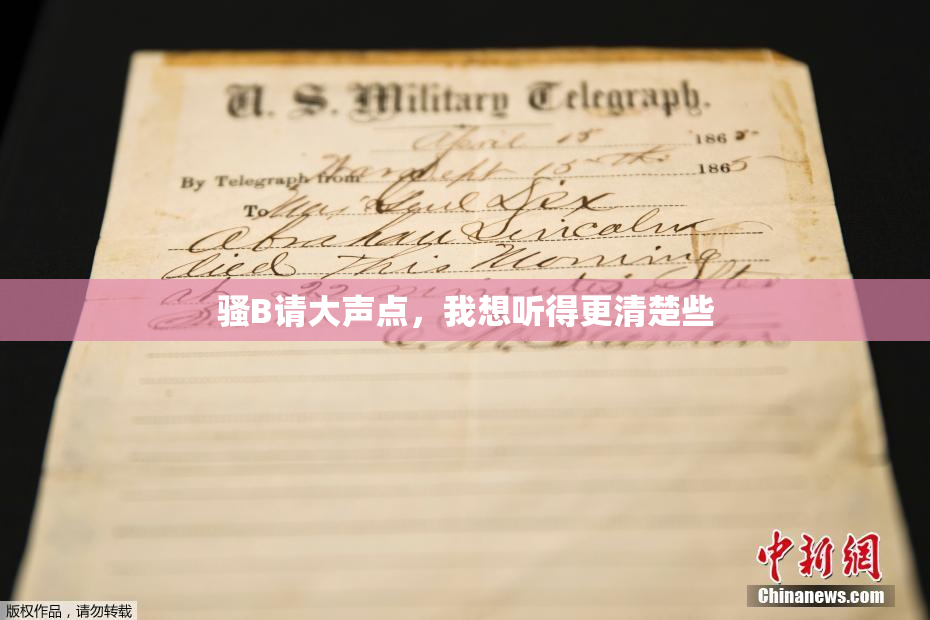 骚B请大声点，我想听得更清楚些