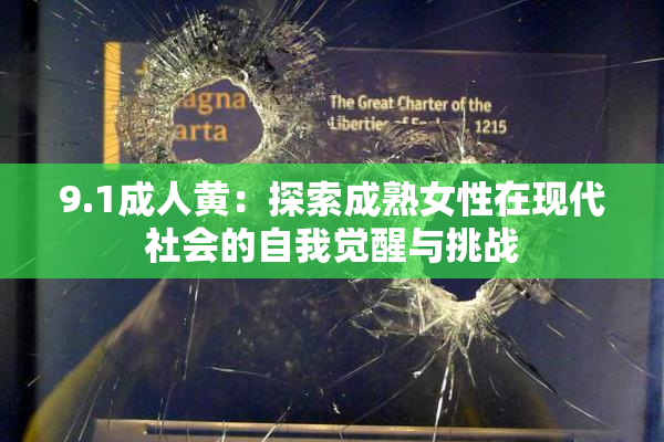 9.1成人黄：探索成熟女性在现代社会的自我觉醒与挑战
