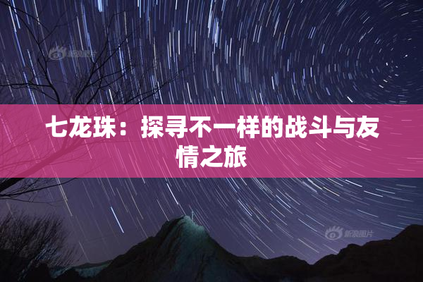 七龙珠：探寻不一样的战斗与友情之旅