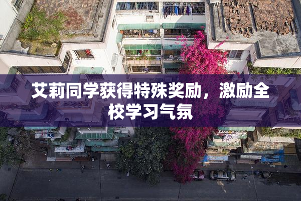 艾莉同学获得特殊奖励，激励全校学习气氛