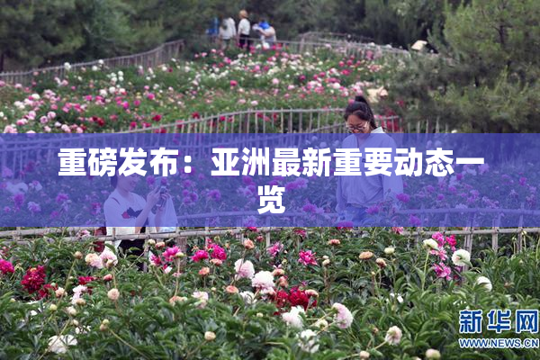 重磅发布：亚洲最新重要动态一览