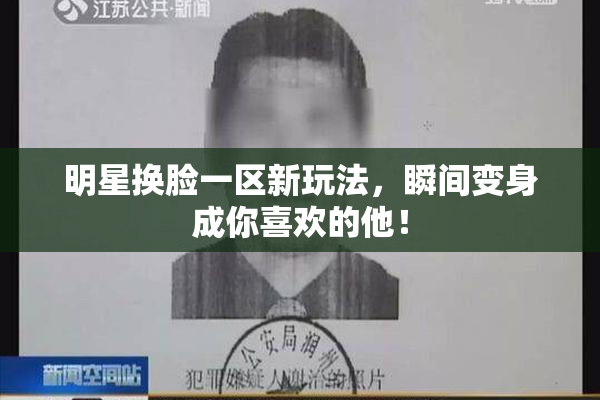 明星换脸一区新玩法，瞬间变身成你喜欢的他！