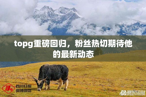 topg重磅回归，粉丝热切期待他的最新动态