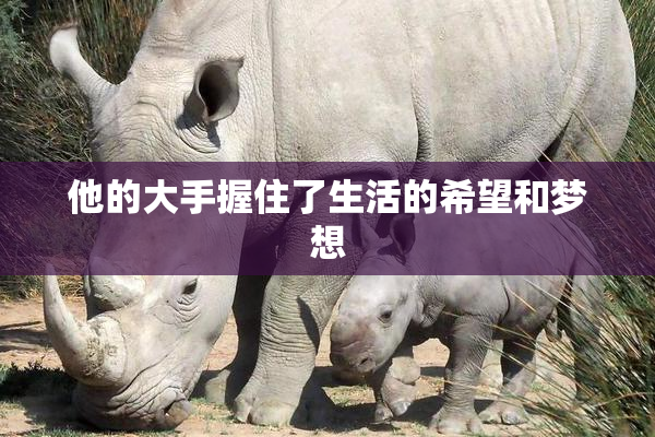 他的大手握住了生活的希望和梦想