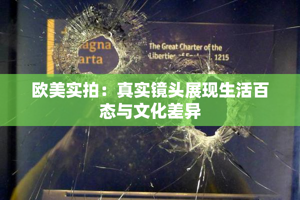 欧美实拍：真实镜头展现生活百态与文化差异