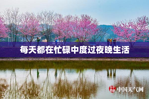 每天都在忙碌中度过夜晚生活