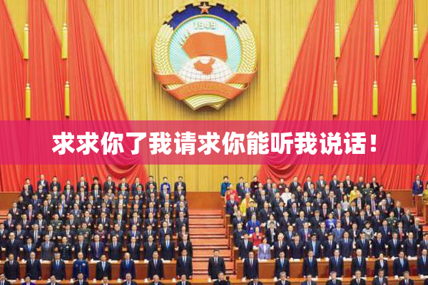 求求你了我请求你能听我说话！