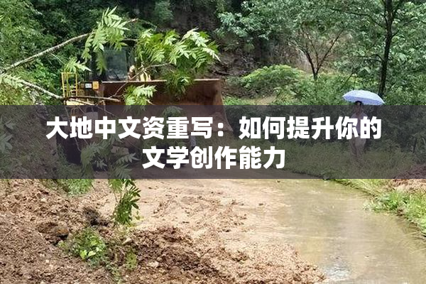 大地中文资重写：如何提升你的文学创作能力