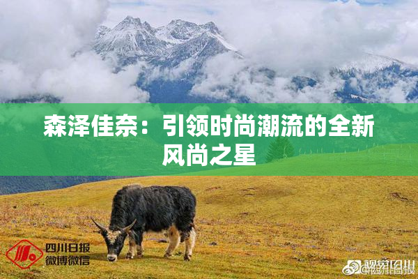 森泽佳奈：引领时尚潮流的全新风尚之星