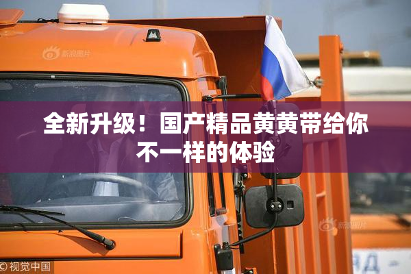 全新升级！国产精品黄黄带给你不一样的体验
